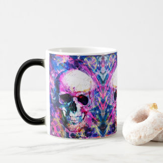 Psychedelic Skull Mok - 11 oz