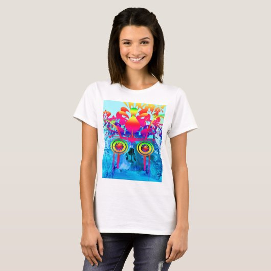 Psychedelic Skull T-shirt (Voorkant volledig)