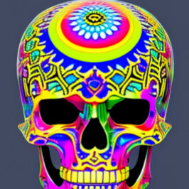 Psychedelic Skull T-Shirt