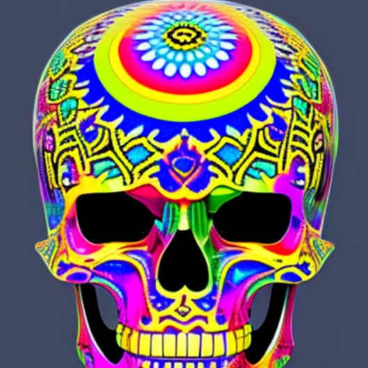 Psychedelic Skull T-Shirt