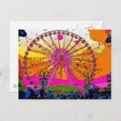 Psychedelic Sky Wheel Briefkaart (Voorkant / Achterkant)