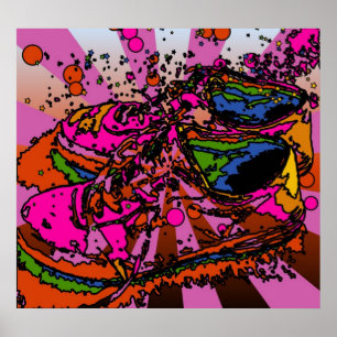 Psychedelic Sneaker Poster