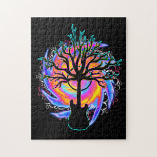 "Psychedelic Sonic Cyclone" surrealistische gitaar Legpuzzel