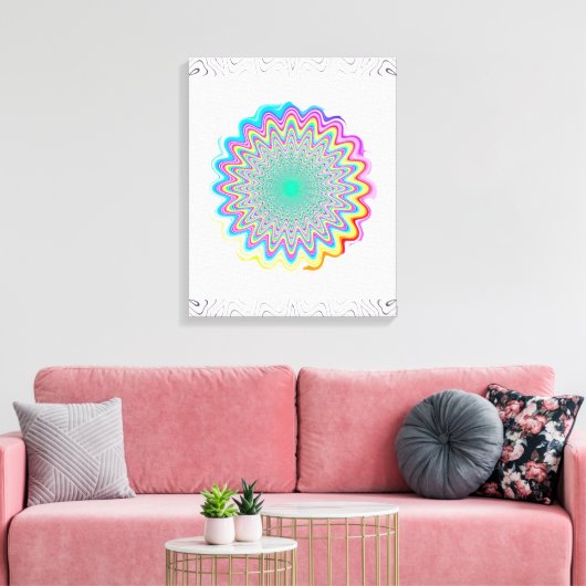 Psychedelic Soul - Kunst voor je innerlijke hippie Canvas Afdruk (Insitu (Woonkamer))