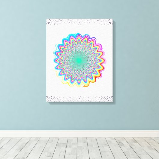 Psychedelic Soul - Kunst voor je innerlijke hippie Canvas Afdruk (Insitu (Houten vloer))