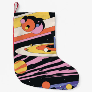 Psychedelic Space Abstracte illustratie, geometris Kleine Kerstsok