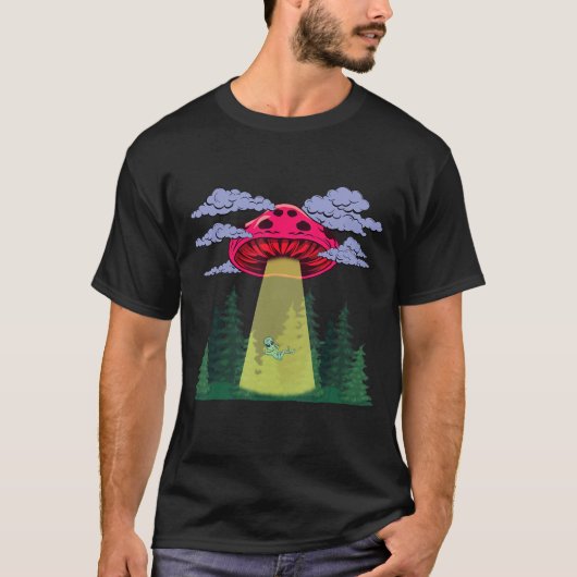 Psychedelic Space UFO Hip T-shirt (Voorkant)