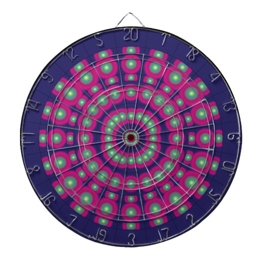 Psychedelic Spheres Dartboard Dartbord (Voorkant)