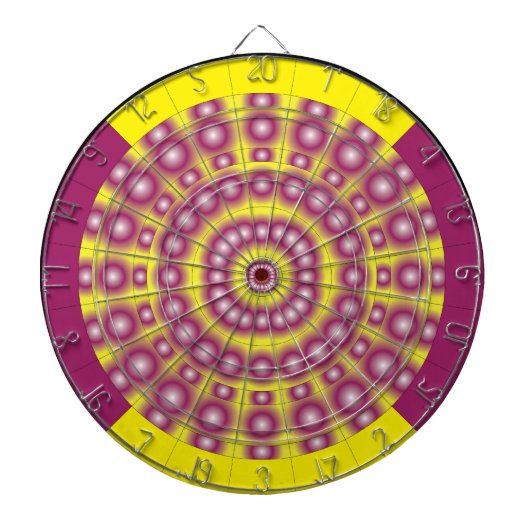 Psychedelic Spheres Dartboard Dartbord (Voorkant)