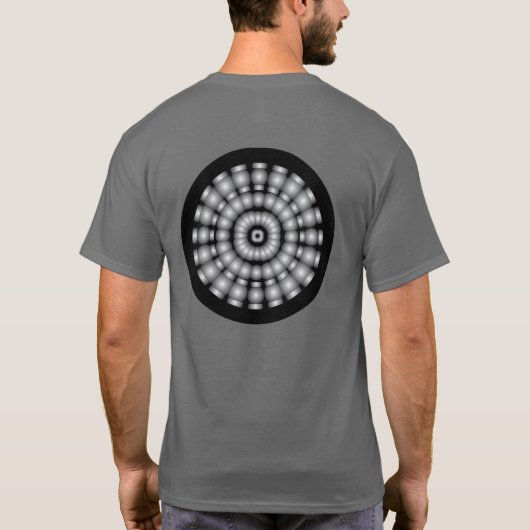 Psychedelic Spheres Dartboard T-shirt (Achterkant)