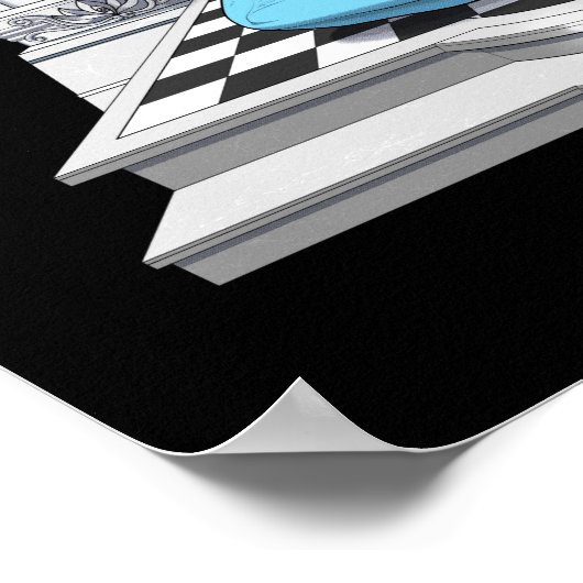 Psychedelic Sphynx Cat Shiva Poster (Hoek)