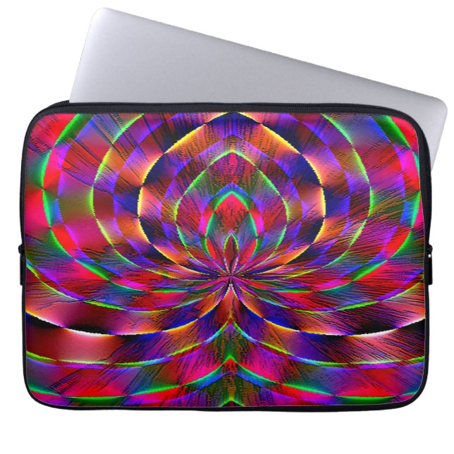 Psychedelic Spider....... Laptop Sleeve (Voorkant)