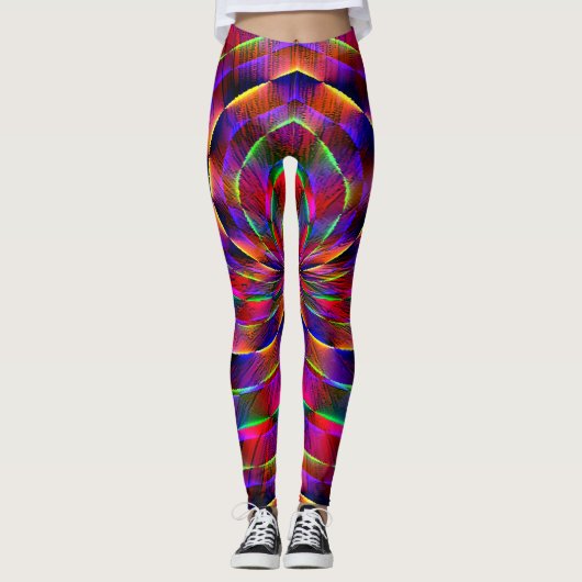 Psychedelic Spider...... Leggings (Voorkant)