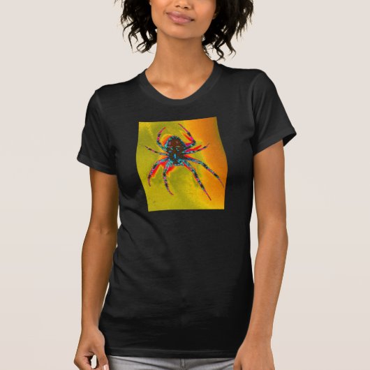 Psychedelic Spider Underside van KLM T-shirt (Voorkant)