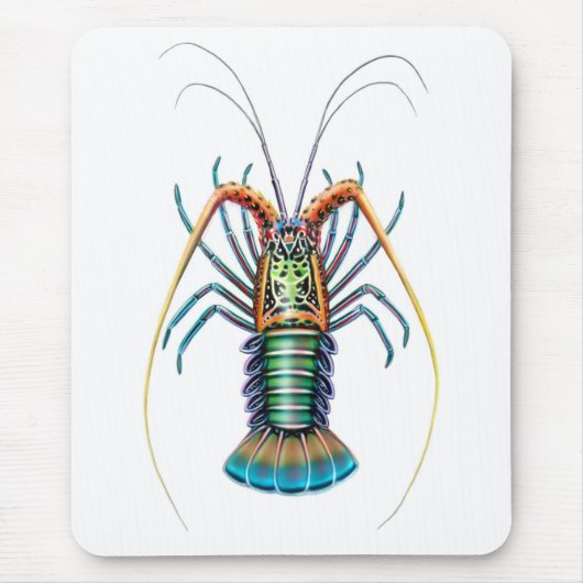 Psychedelic Spiny Lobster Mousepad Muismat (Voorkant)