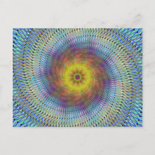 Psychedelic spiral briefkaart