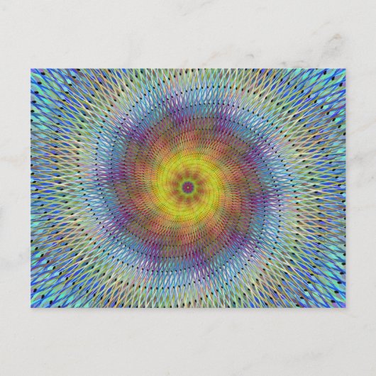 Psychedelic spiral briefkaart (Voorkant)