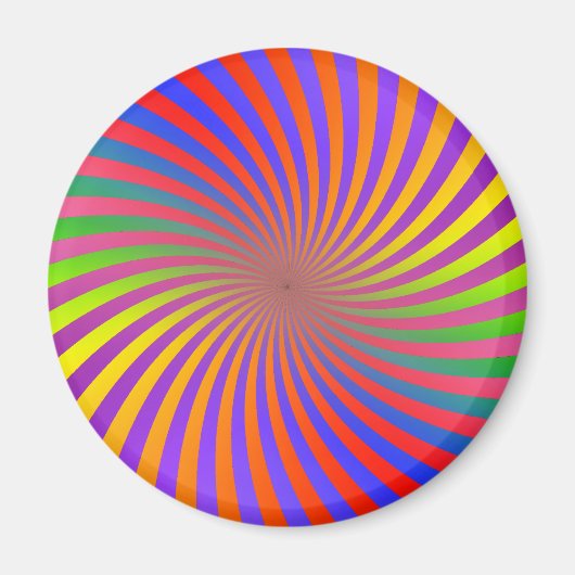 Psychedelic Spiral Design: Magneet (Voorkant)