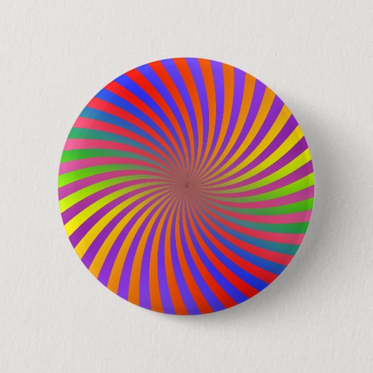 Psychedelic Spiral Design: Ronde Button 5,7 Cm (Voorkant)