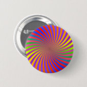 Psychedelic Spiral Design: Ronde Button 5,7 Cm (Voorkant /achterkant)