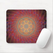 Psychedelic Spiral Fractal Design: Mousepad Muismat (Met muis)