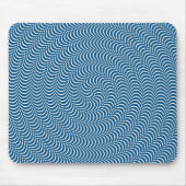 Psychedelic Spiral in Blue Muismat (Voorkant)