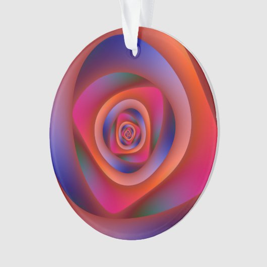 Psychedelic Spiral Labyrinth Ornament (voorkant)