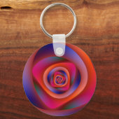 Psychedelic Spiral Labyrinth Sleutelhanger (Voorkant)