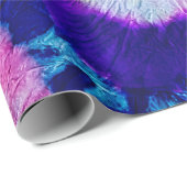 Psychedelic Spiral. Multicolor Fabric Tie Dye Heup Cadeaupapier (Rol Hoek)