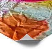 Psychedelic Spiral. Multicolor Fabric Tie Dye Heup Poster (Hoek)