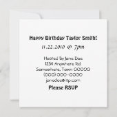 Psychedelic Spiral Neon Decoratieve Abstracte Kuns Kaart (Achterkant)