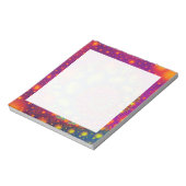 Psychedelic Spiral Neon Decoratieve Abstracte Kuns Notitieblok (Linkerzijde)