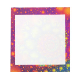 Psychedelic Spiral Neon Decoratieve Abstracte Kuns Notitieblok