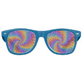 Psychedelic Spiral Party Shades Retro Zonnebril (Voorkant)