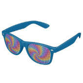 Psychedelic Spiral Party Shades Retro Zonnebril (Gekanteld)