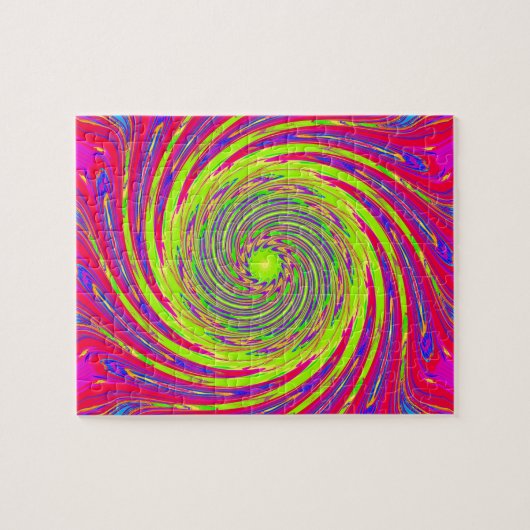 Psychedelic Spiral Pattern: Legpuzzel (Horizontaal)