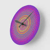 Psychedelic Spiral Pattern: Ronde Klok (Hoek)