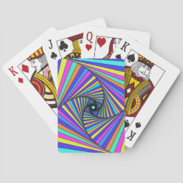 Psychedelic Spiral Rainbow Playing Cards – Vibrant Pokerkaarten