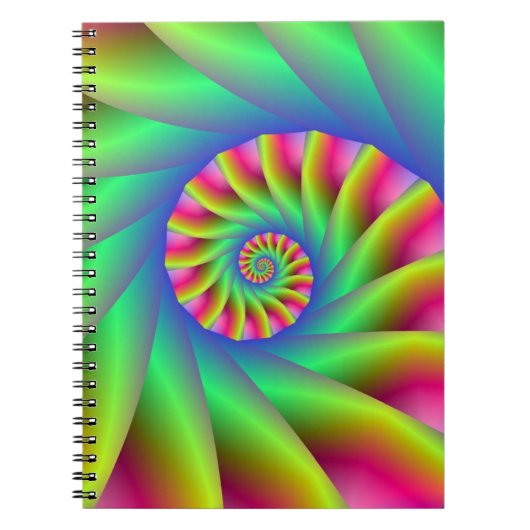 Psychedelic Spiral Steps Notitieboek (Voorkant)