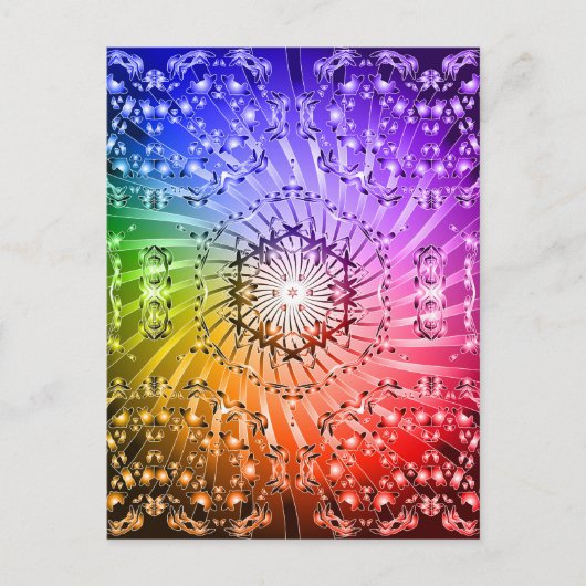 Psychedelic Spiral: Vectorkunst: Briefkaart (Voorkant)