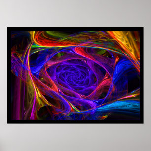 Psychedelic Spirals Poster