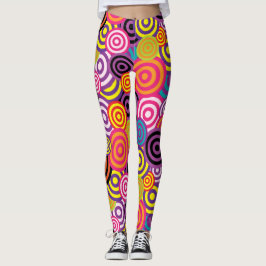 Psychedelic Spirals Trendy Summer Leggings