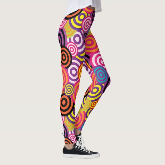 Psychedelic Spirals Trendy Summer Leggings (Rechts)