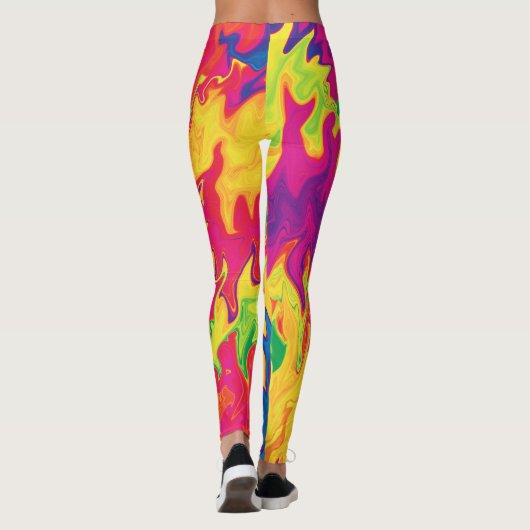 Psychedelic Splashing..... Leggings (Achterkant)