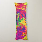 Psychedelic Splashing..... Lichaamskussen (Achterkant (Verticaal))