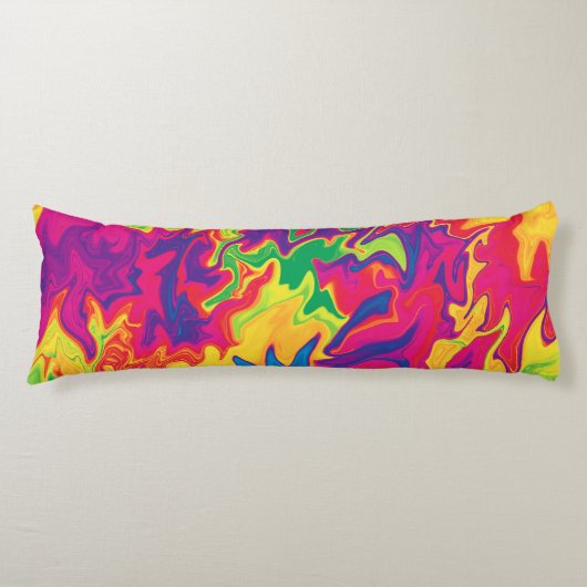 Psychedelic Splashing..... Lichaamskussen (Voorkant)