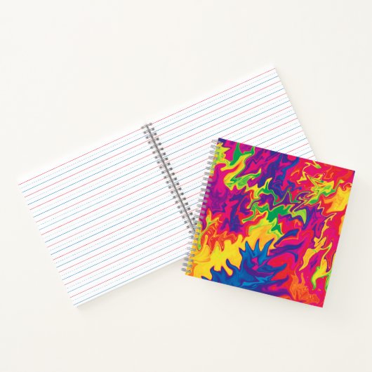 Psychedelic Splashing.... Notitieboek (Binnen)