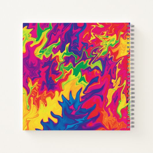 Psychedelic Splashing.... Notitieboek (Achterkant)