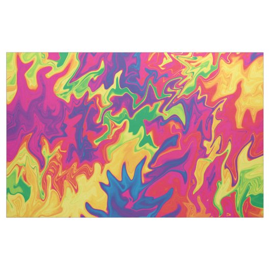 Psychedelic Splashing.... Stof (Yard (91,4 cm))
