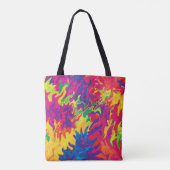 Psychedelic Splashing.... Tote Bag (Achterkant)
